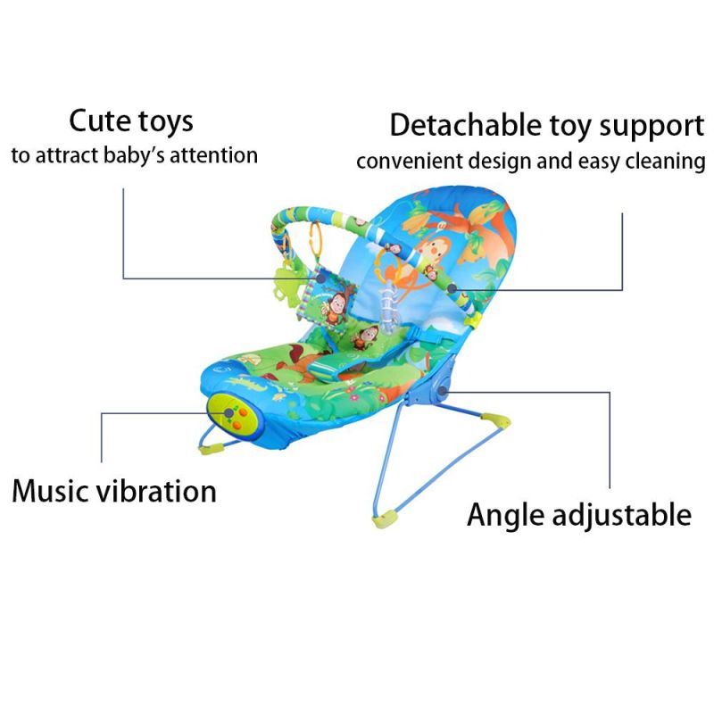 2021 Hot Sell Baby Music Rocker Rocking Chair Electric Baby Swing Chair