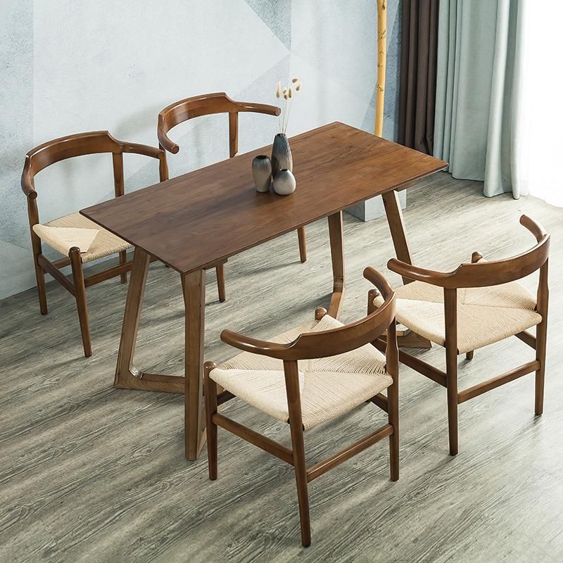 Modern Home Kitchen Living Room Furniture Wood Grain Skin Table