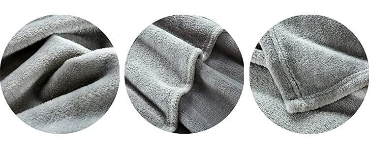 Good Quality Custom Soft Polyester Fleece Throw Blanket for Winter Bed Blankets