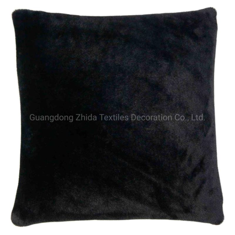 Home Decor Short Pile Fur Decorative Throw Sofa Cover Pillow Fabric