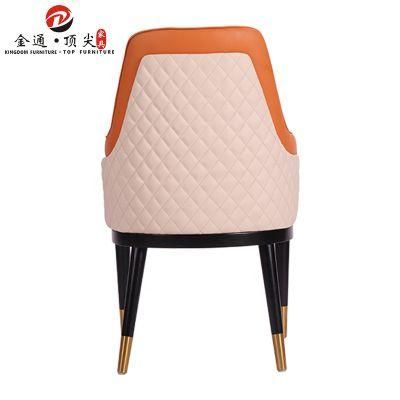 Hotel Furniture New Design PU Leather Round Sofa Chair