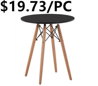 Simple Design Dining Wooden Leg Indoor Outdoor Home Folding Table