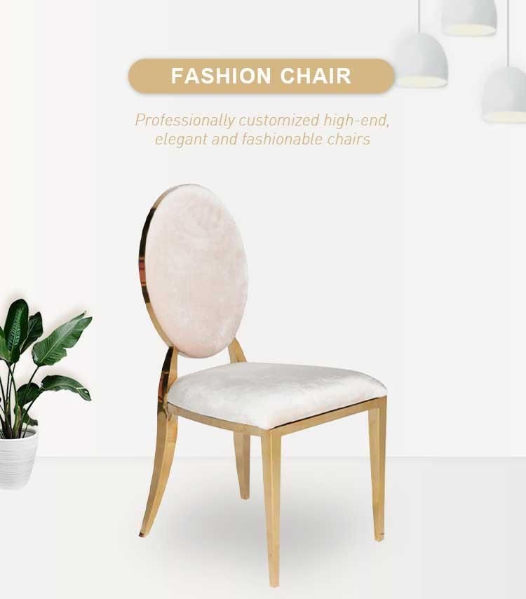 Furniture Luxury PU Modern High Back Wedding Dining Chair