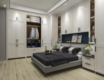 Simple European Style Wooden Bedroom Furniture Set
