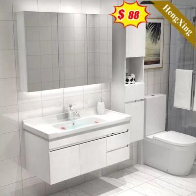 New Design Home Bathroom Furniture Ceramic Basin Modern Bathroom Vanity Cabinet with Mirror (UL-22BT128)