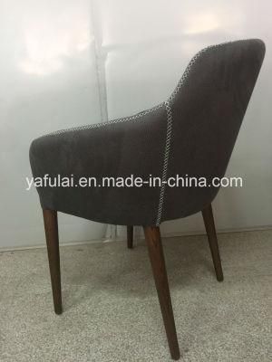 Pretty Stitching Fabric Dining Chair Metal Dining Furniture