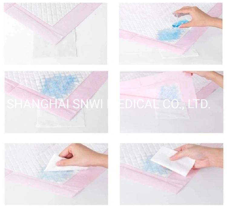 Absorbent Cotton Breathable Adult Under Bed Pads for Incontinence