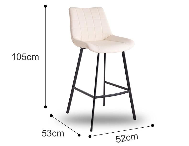 Counter Office Apartment Store Cafe Restaurant Height Bar Chair Plastic Wooden Chair for Home Mini Bar Stools