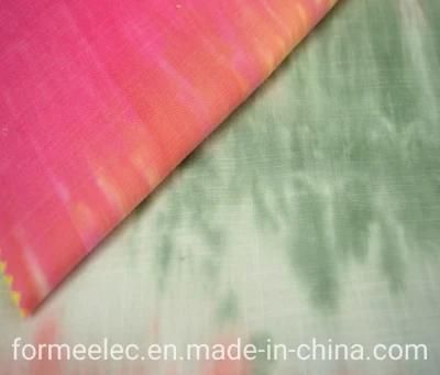 21s 105g Tie-Dyed Linen Type Fabric Slubbed Fabrics for Sweater Hoody Curtains