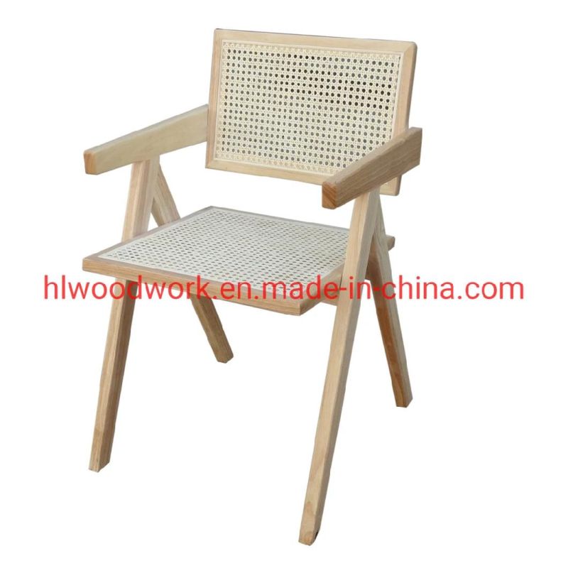 Hotel Chair K Style Rattan Chair Ash Wood Natural Chair Dining Chair