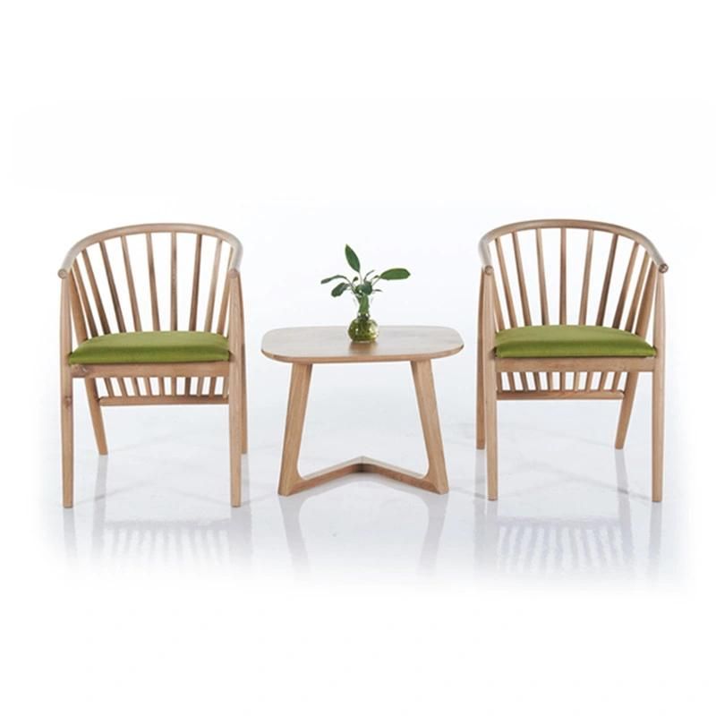 New Product Vintage Fabric Wooden Legs Restaurant Chair Dining Chair