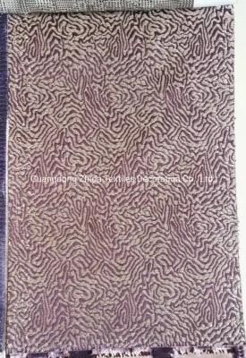Textile 100% Polyester Cut Velvet Upholstery Pillow Fabric
