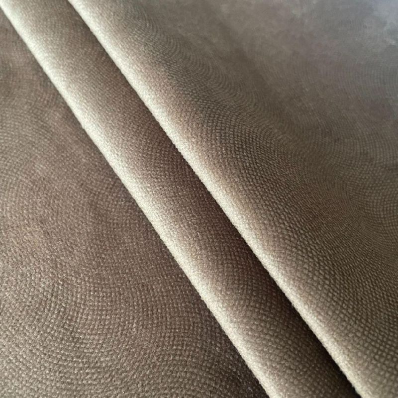 Burnout Velboa Fabric Knitted Velvet Furniture Material Sofa Cloth Furniture Couch Fabric