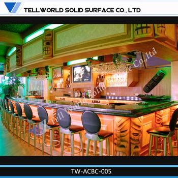 Tw Commercial Lighted Restaurant Bar Counter