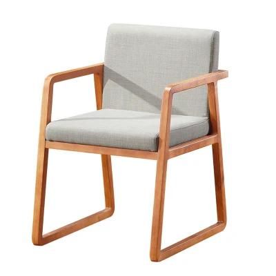 Nova Modern Simple Style Solid Wooden Dining Chair Living Room Furniture Leather Chair