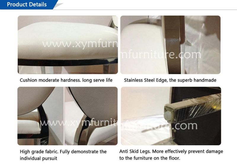 Banquet Furniture Wedding Event Gold Stainless Steel Frame Dining Chair