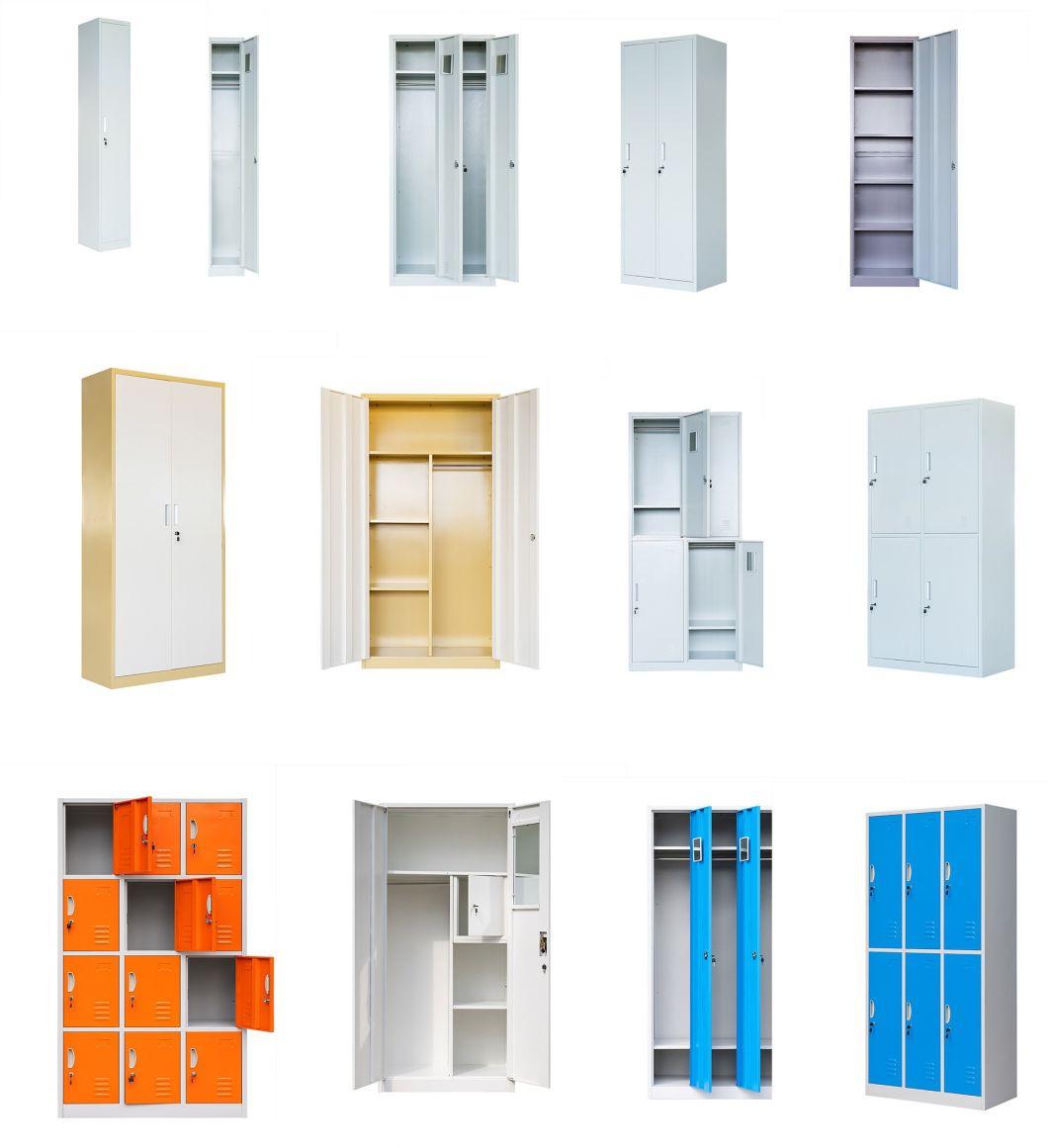 2 Swing Door Document Mobile Cabinets with 3 Adjustable Shelves