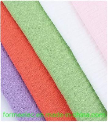 Textile Fabrics Garment Cloth 120g 40s Double Layer Gauze Crepe Fabric Cotton Seersucker