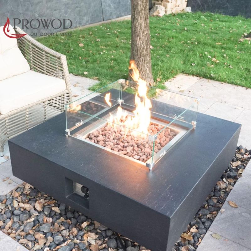 Outdoor Deck CE CSA Ukca Certificated Gfrc Fire Pit Place / Patio Table