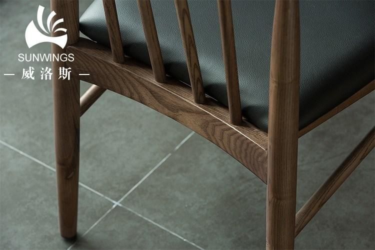 Solid Wood Home Furniture Manufacturer Wooden Chair for Dining Cushion Seat