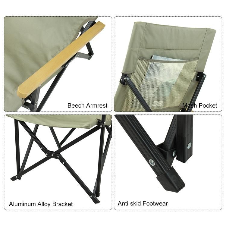 Outdoor Portable Collapsible Camping Folding Fishing Beach Chair