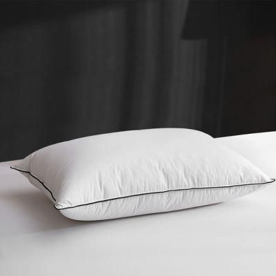 Hotel Factory Microfiber Filling Cotton Down Proof Fabric Bed Pillow for Five Star