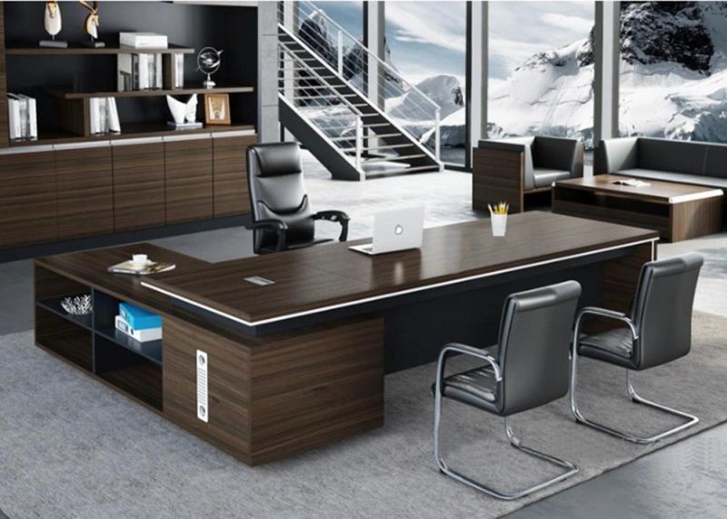 Modern Chinese Wholesale Custom Made Wooden Luxury Boss Executive Table