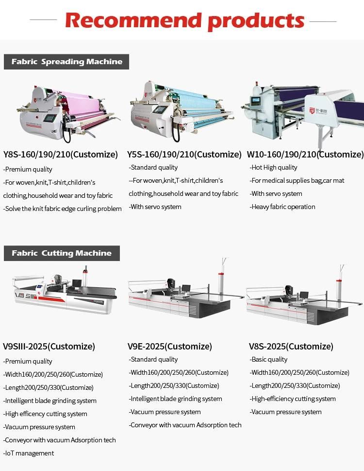Yyc Delicated Automatic Sofa Fabric Cutting Machine Apparel Machinery for Factory