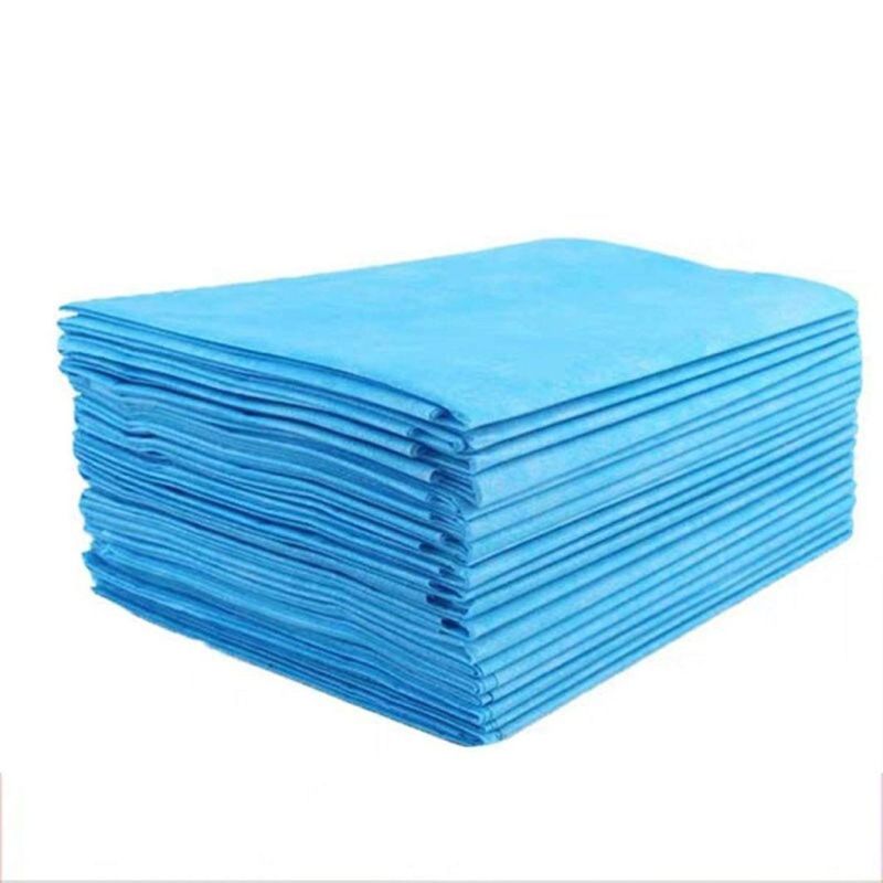 Disposable Plastic Single Bed Fitted Sheets for Hospital Elastic Bedsheet PP Nonwoven Fitted Disposable Bed Sheets for Hospital