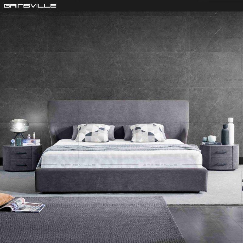 Hot Sale Bed Sofa Bed Fabric Bed Soft Bed King Double Bed Modern Furniture Bedroom Furniture