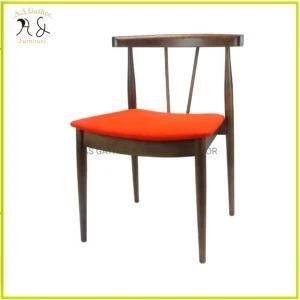 Smile Armchair Chair Dining Chair Wooden with Fabric Seat Pad Restaurant Chair