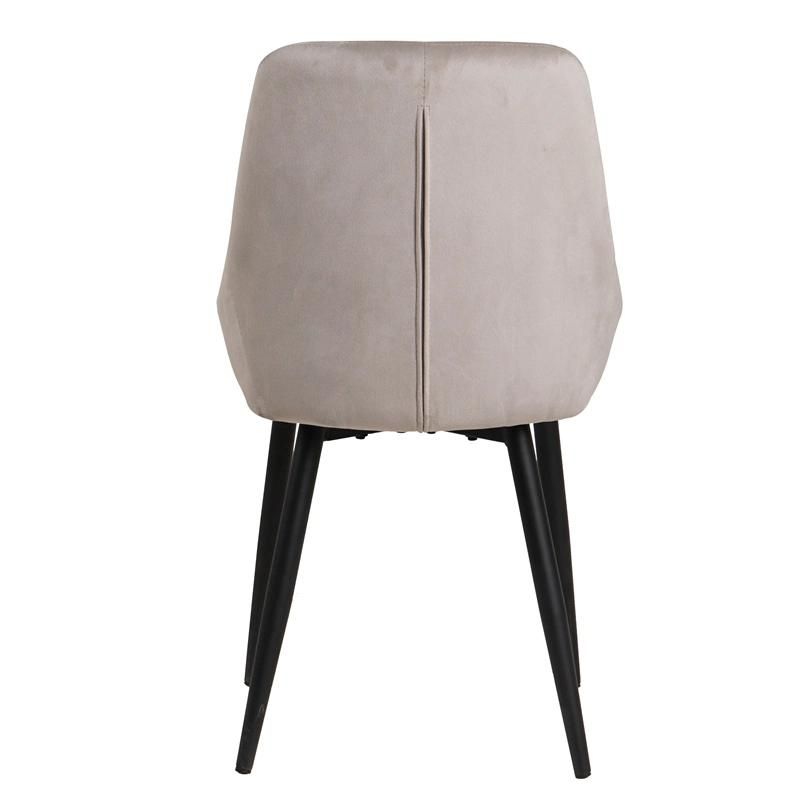 Customization Velvet Fabric Seat Diamond Pattern Back Dining Room Chair