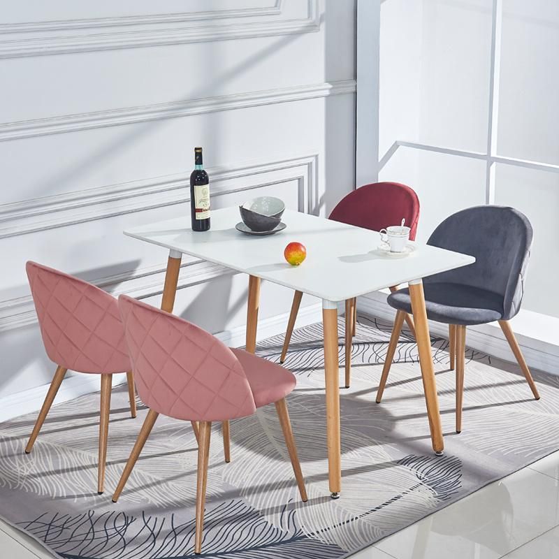 Cafeteria Chairs Modern Petal Dining Chair Restaurant Table Base Nordic Rec Room Chairs Tufted Dining Chair