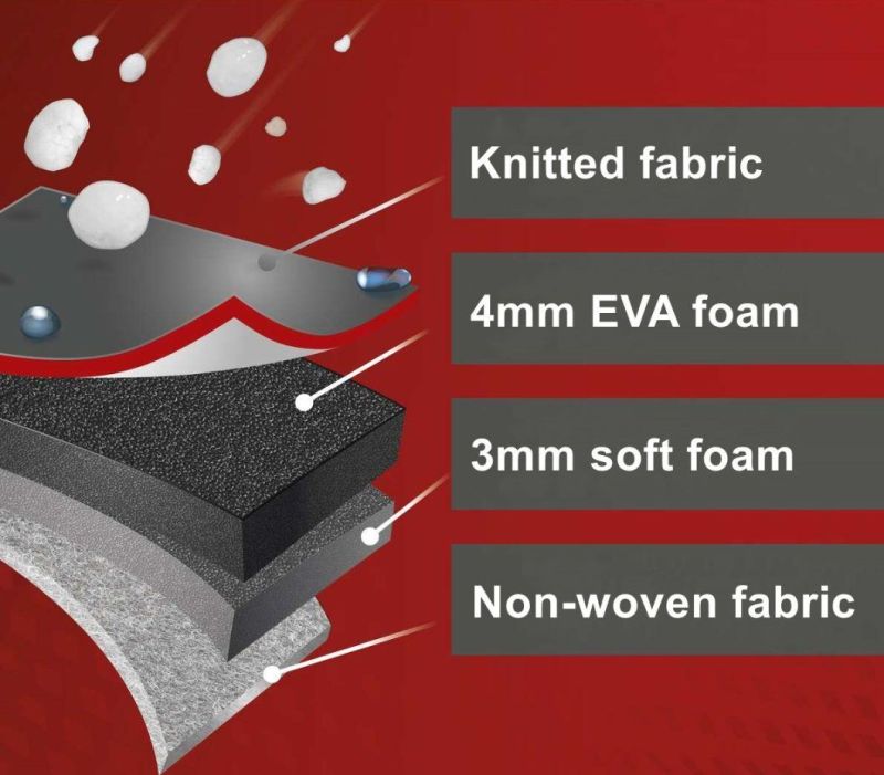 4 Layers EVA+Non-Woven Fabric Outdoor Car Covers for Automobiles Hail UV Snow Wind Protection Universal Full Car Cover Hail Protection
