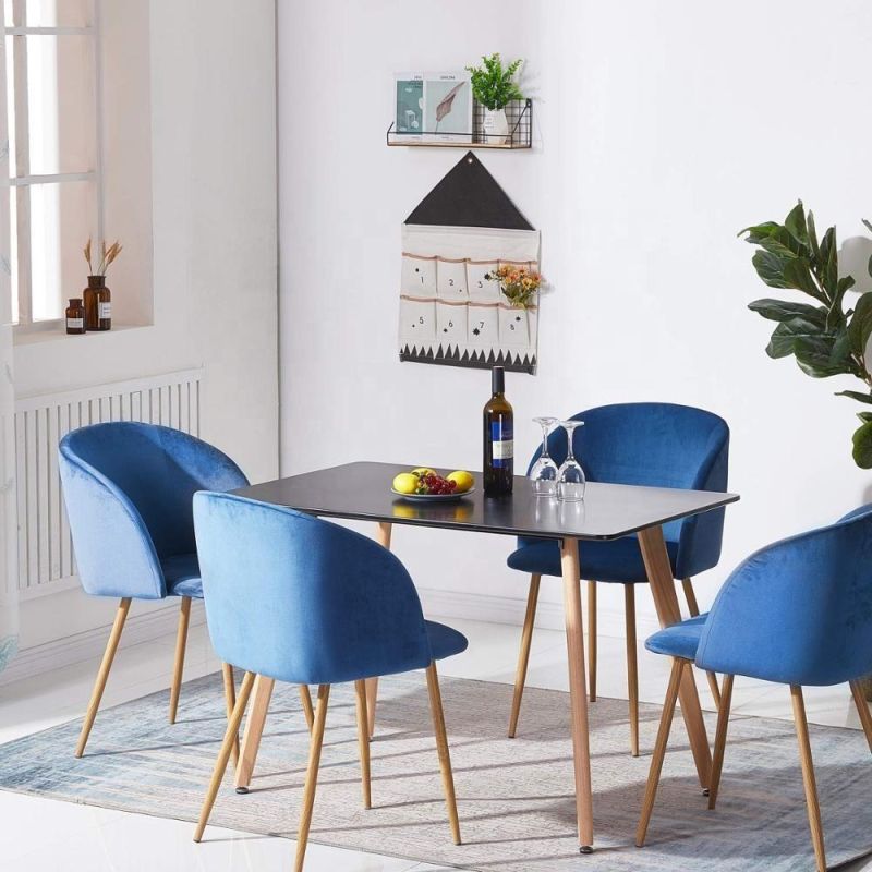 2021 New Restaurant Modern Restaurant Fabric Dining Dining Velvet Chairs