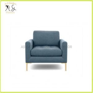 Modern Nordic Style Living Room Bedroom Metal Legs Fabric Lounge Chair Leisure Sofa Chair