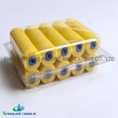Water Base 4 Inch Yellow Foam Mini Roller Sleeve