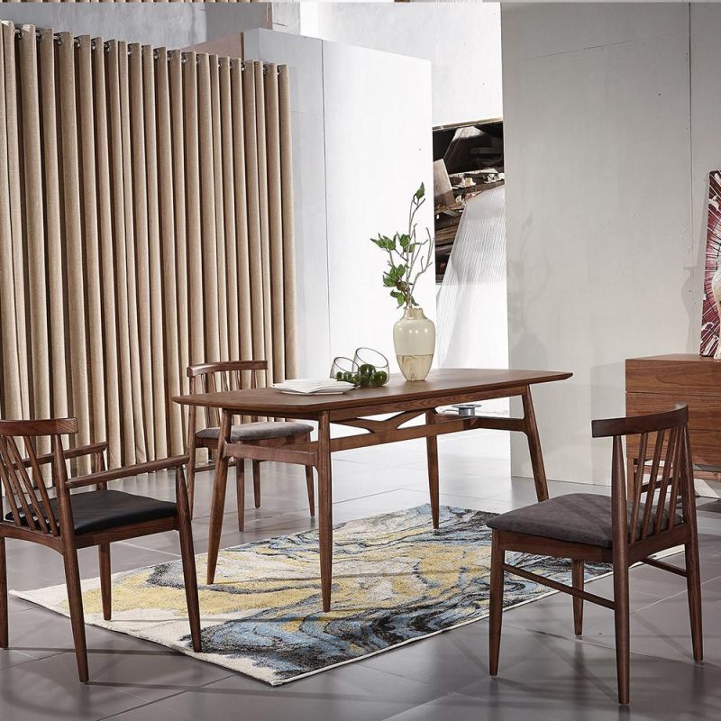 Korean Modern Style Living Room Furniture Ash Wood Restaurant Dining Chair