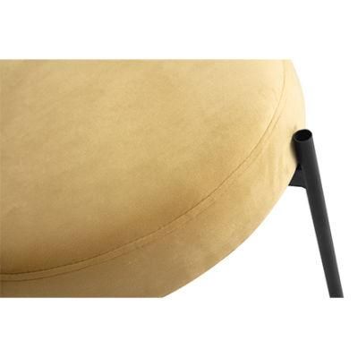 Round Base Leisure Chair Mushroom Design Chairs Comfortable Green Velvet Chairs
