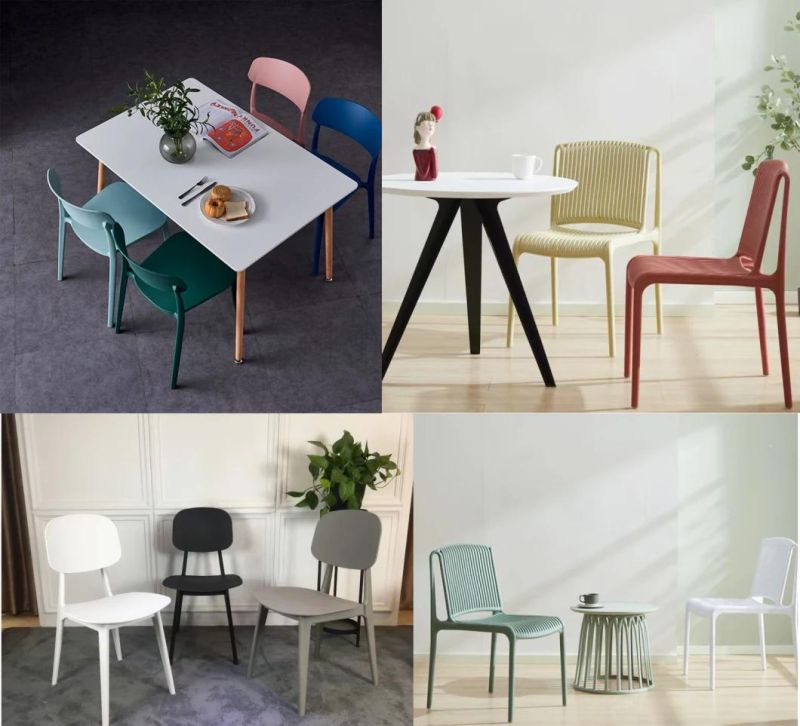 Modern Living Room Furniture Restaurant PP Plastic Dining Chairs