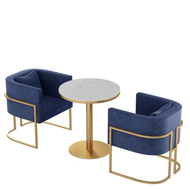 Nordic Restaurant Modern Upholstery Fabric Velvet Dining Chairs