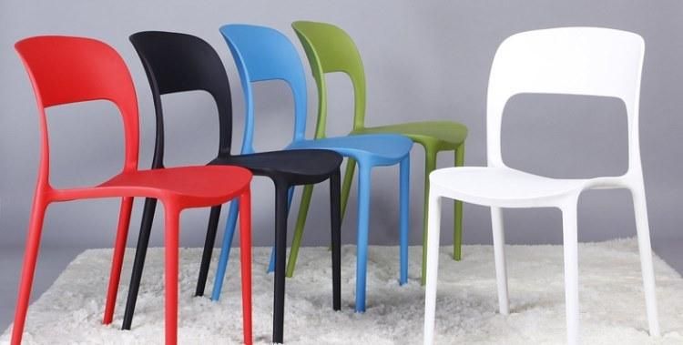 Italian Design Nordic Colorful Stacking Durable Plastic Restaurant Resin Dining Chair for Outdoor