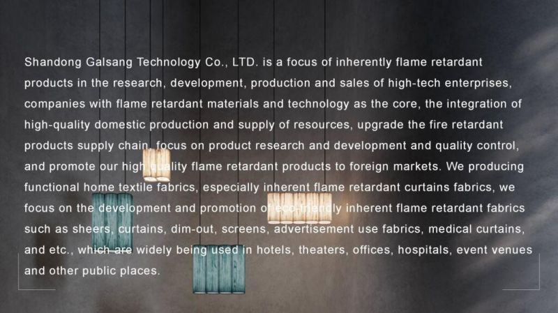 Inherently Flame Retardant Solid Curtain Fabric for Beauty Salon Hair Salon Bed Dividing