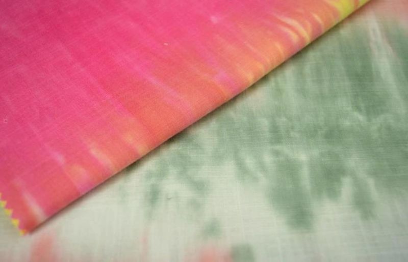 21s 105g Tie-Dyed Linen Type Fabric Slubbed Fabrics for Sweater Hoody Curtains