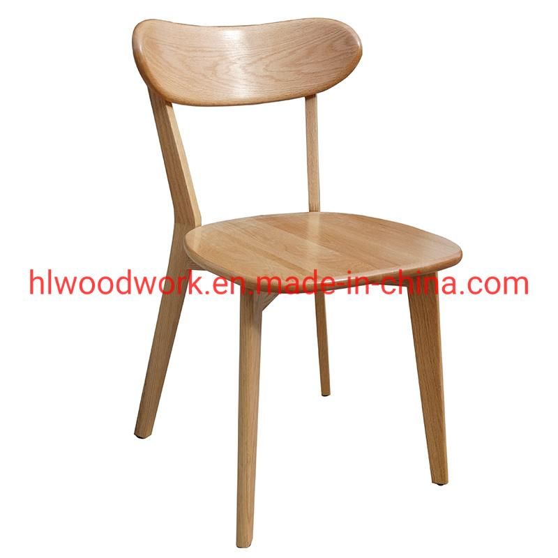 Cross Chair Oak Wood Dining Chair Natural Color