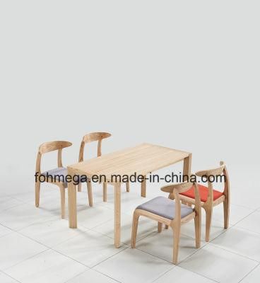 Wooden Dining Furniture Wood Dining Chair with Colorful Upholstery