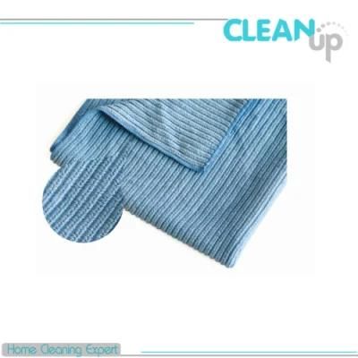 High Absorbent Microfiber Cloth with Stripe for Kitchen /Car /Furniture