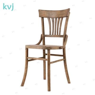 Kvj-7022 Home Furniture Vintage Antique French Oak Wood Dining Chair