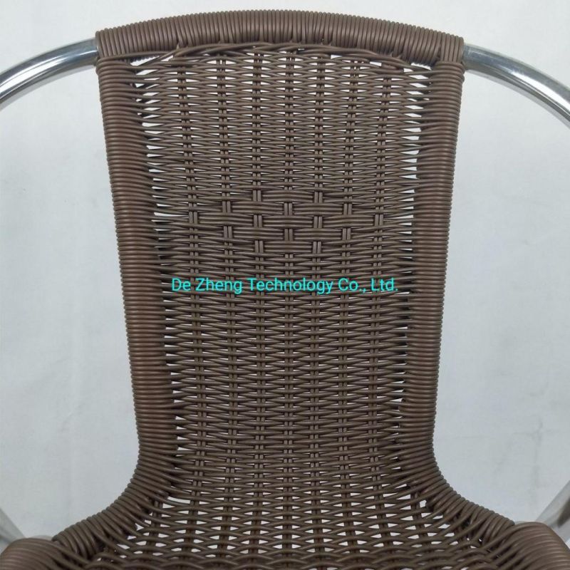 Cheap Price Outdoor Folding Garden Armrest Chair Rattan Wicker Dining Patio Furniture