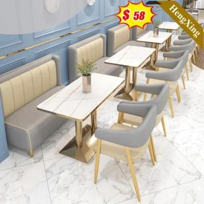 Wholesale Modern Fabric Nordic PU Leather Restaurant Sofa with Side Dining Chair